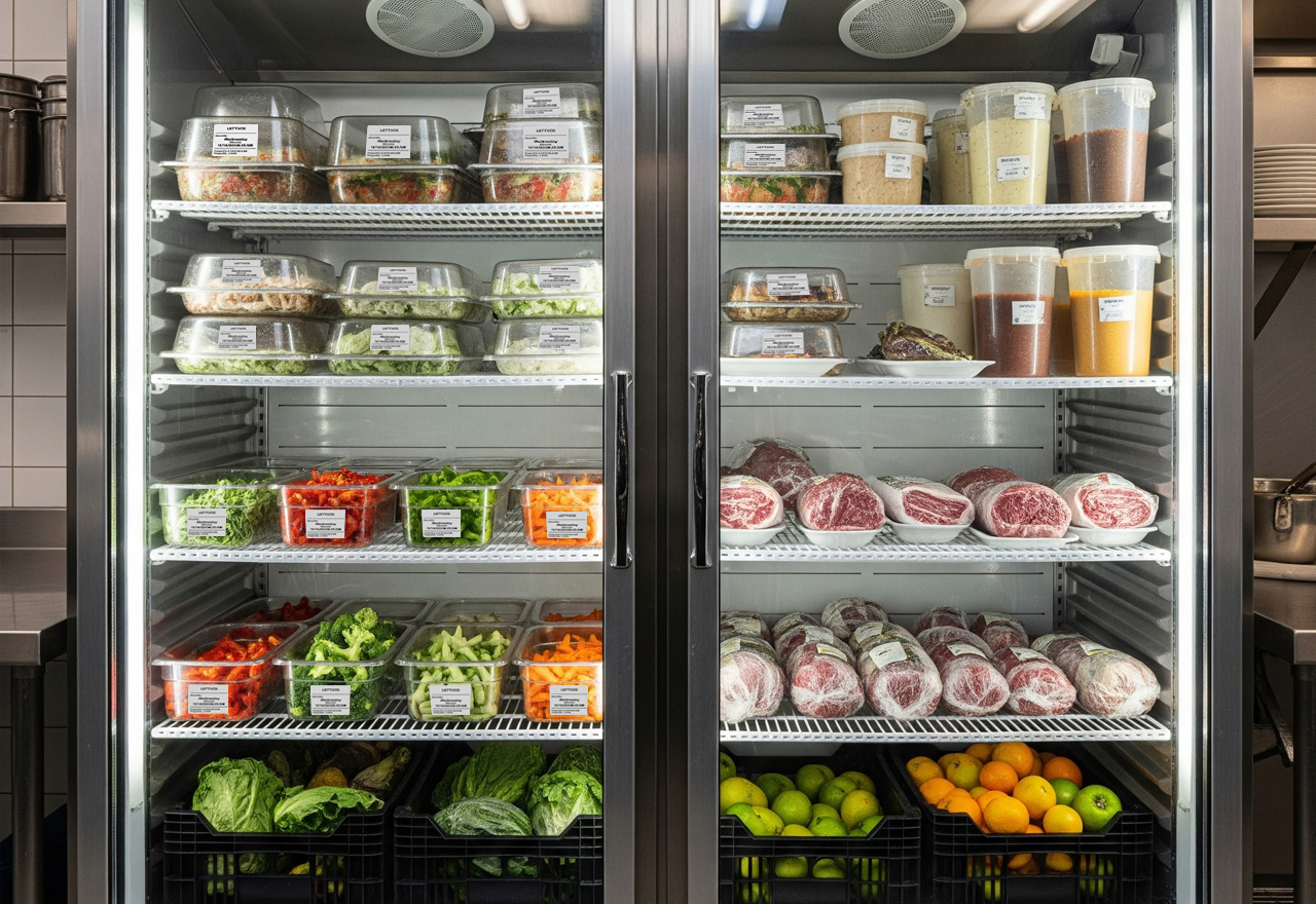 Easy to read batch printing in refrigerator 