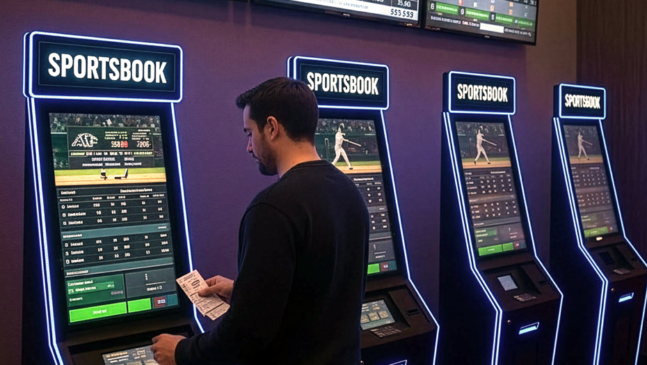 Person at Gaming Machine