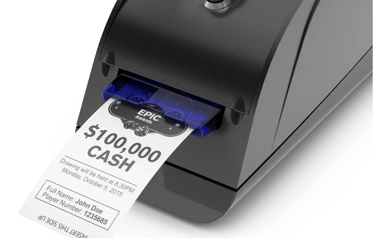 Epic Edge TT Printing a Ticket