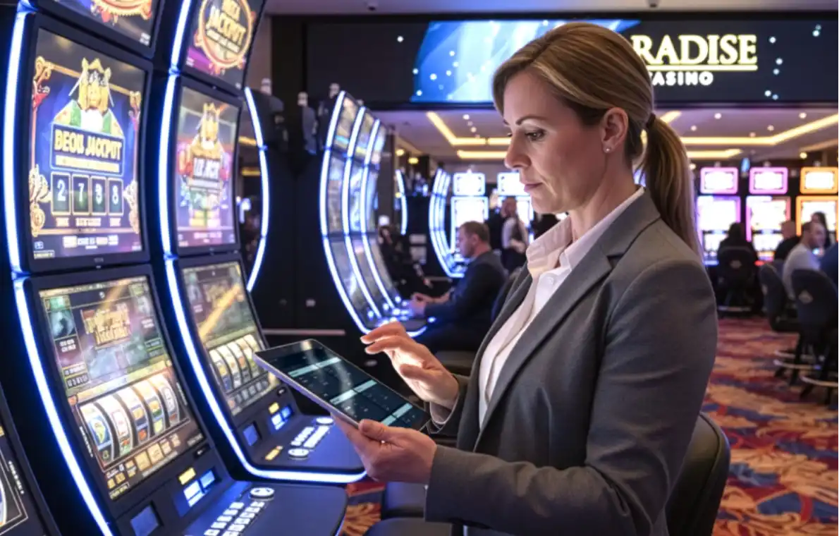 Women at a Gaming Machine