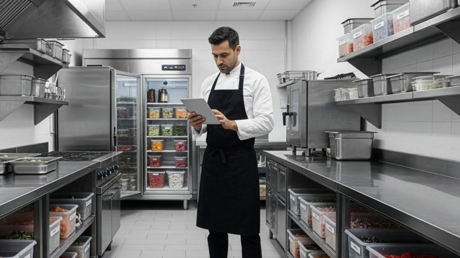 A person using BOHA in the kitchen