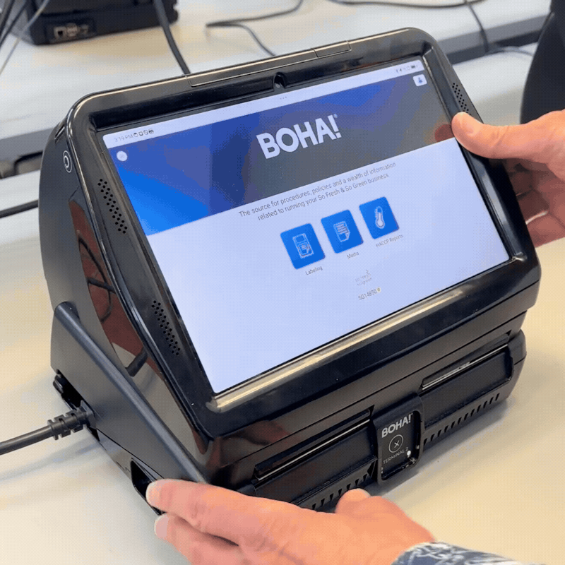 Easy access to the printer area helps simplify routine hardware tasks during daily back-of-house use.